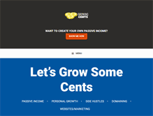 Tablet Screenshot of growingcents.com